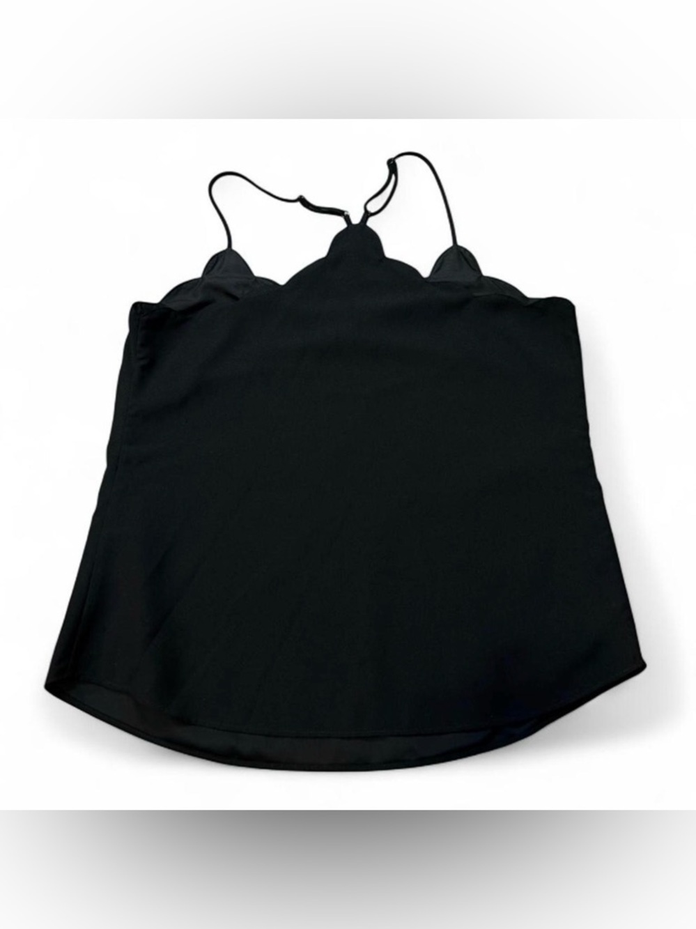 J. Crew Black Scallop-Edge Camisole - Picture 5 of 7